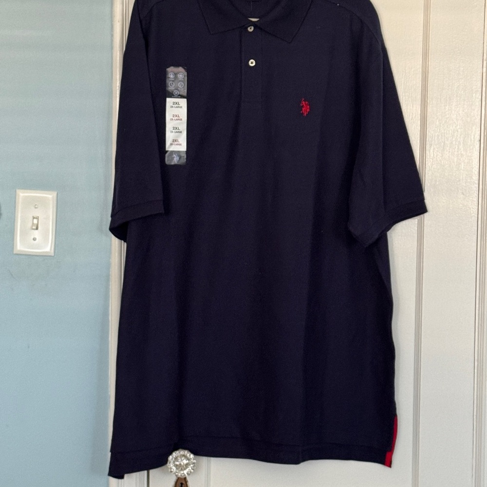 U.S. Polo Assn. Navy Polo with Red Pony Logo